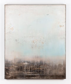 Braunes abstraktes Gemälde FL657, Gemälde, Acryl auf Leinwand