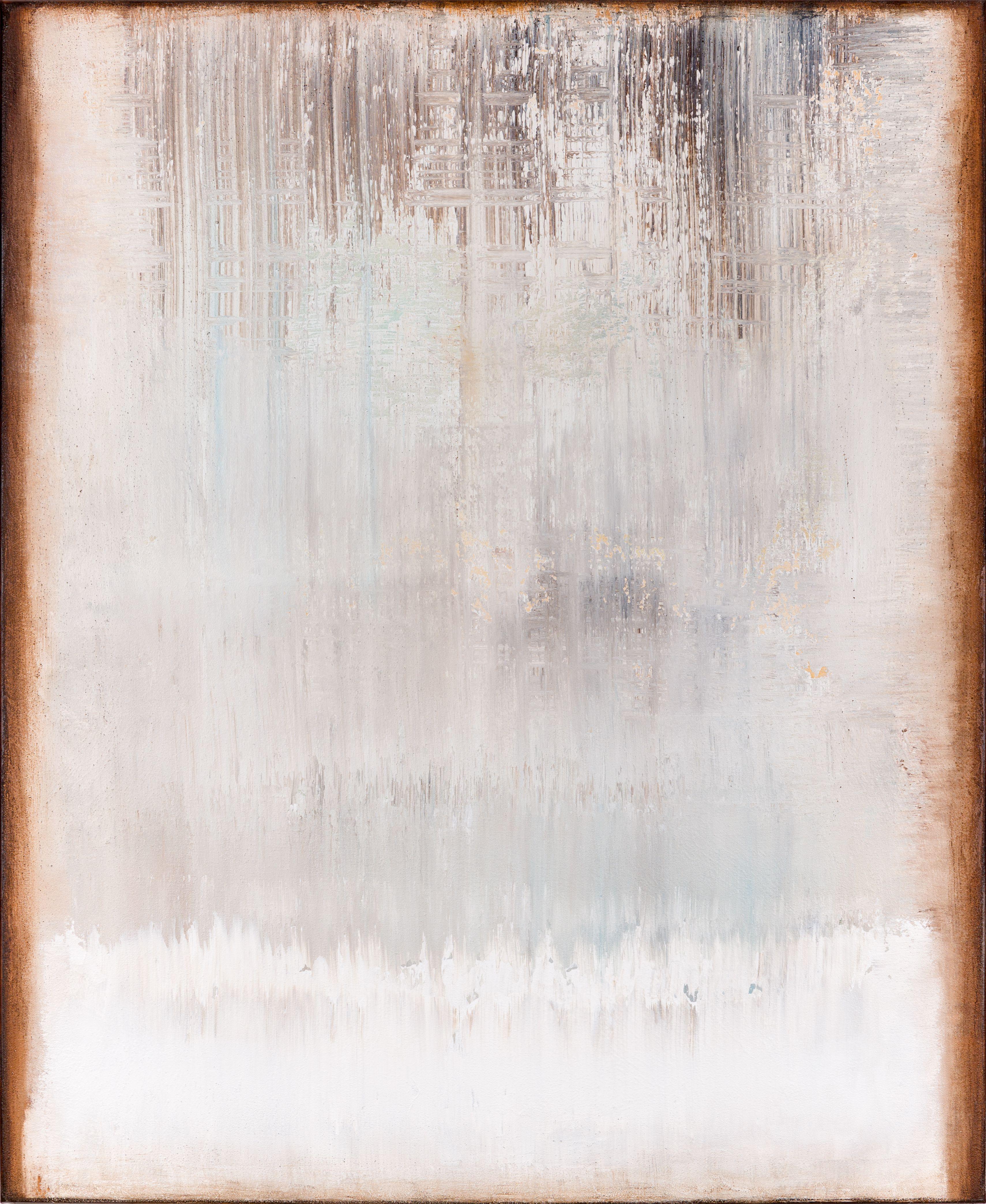 Radek Smach Abstract Painting - Brown abstract painting HT674, Painting, Acrylic on Canvas