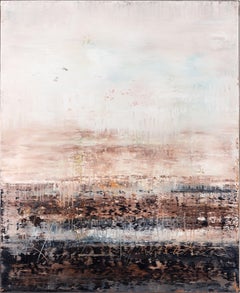 Brown abstract painting PO937, Painting, Acrylic on Canvas