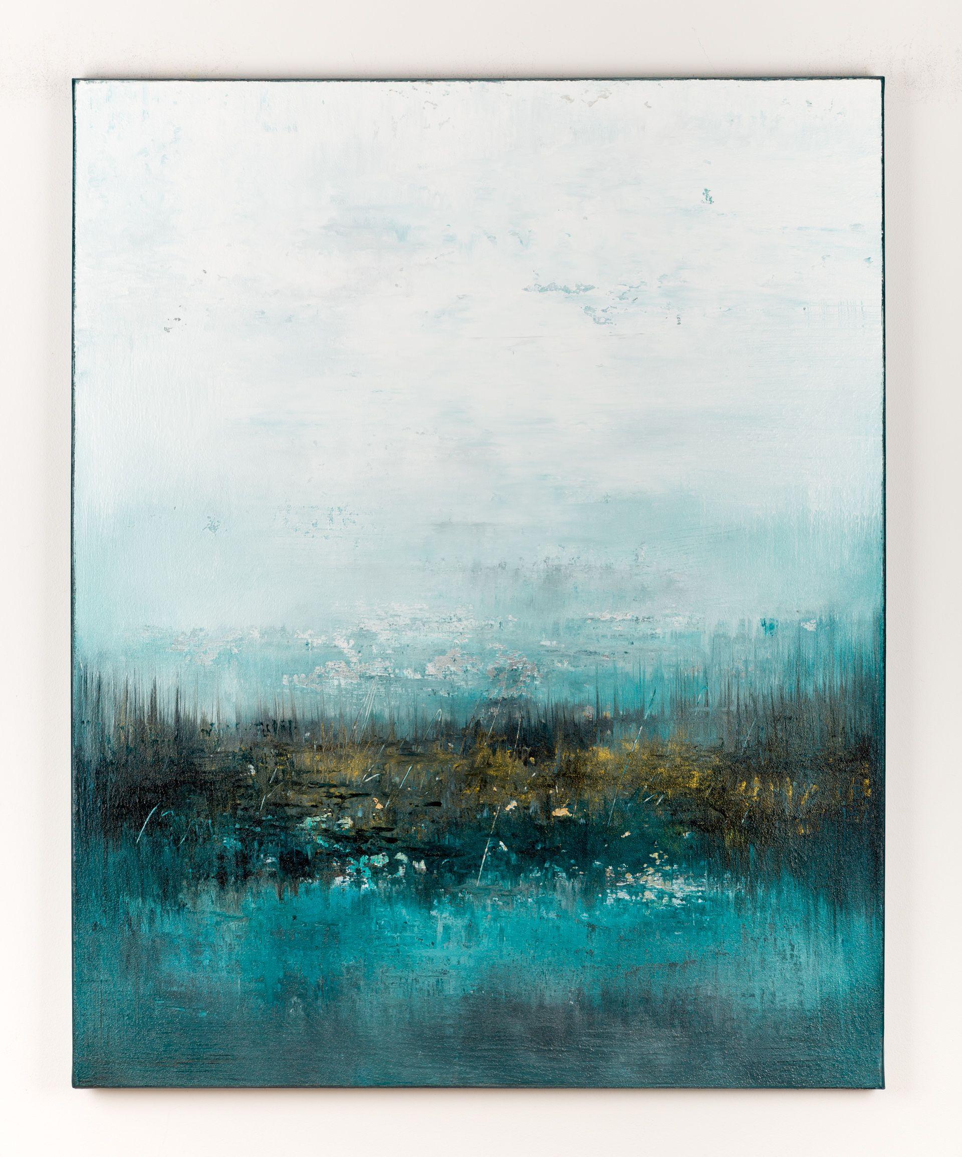 Quadro astratto Emerald SA765, Pittura, Acrilico su tela - Painting di Radek Smach