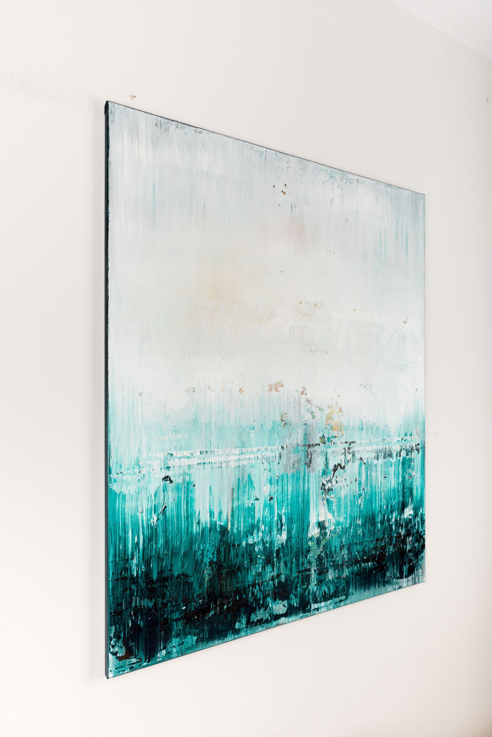 Quadro astratto Emerald UT417, Pittura, Acrilico su tela - Painting Astratto di Radek Smach