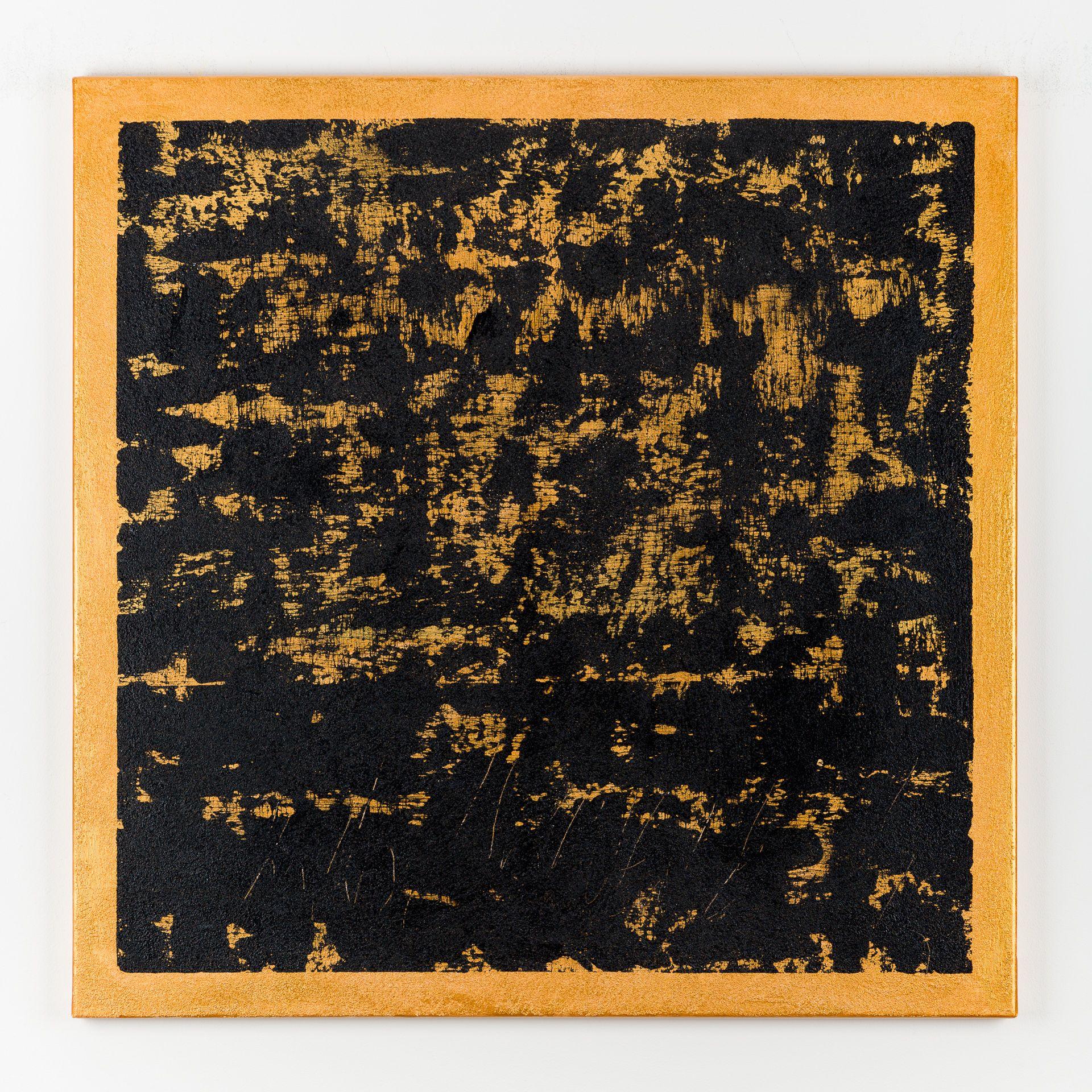 Quadro astratto oro BJ262, Pittura, Acrilico su tela - Painting di Radek Smach