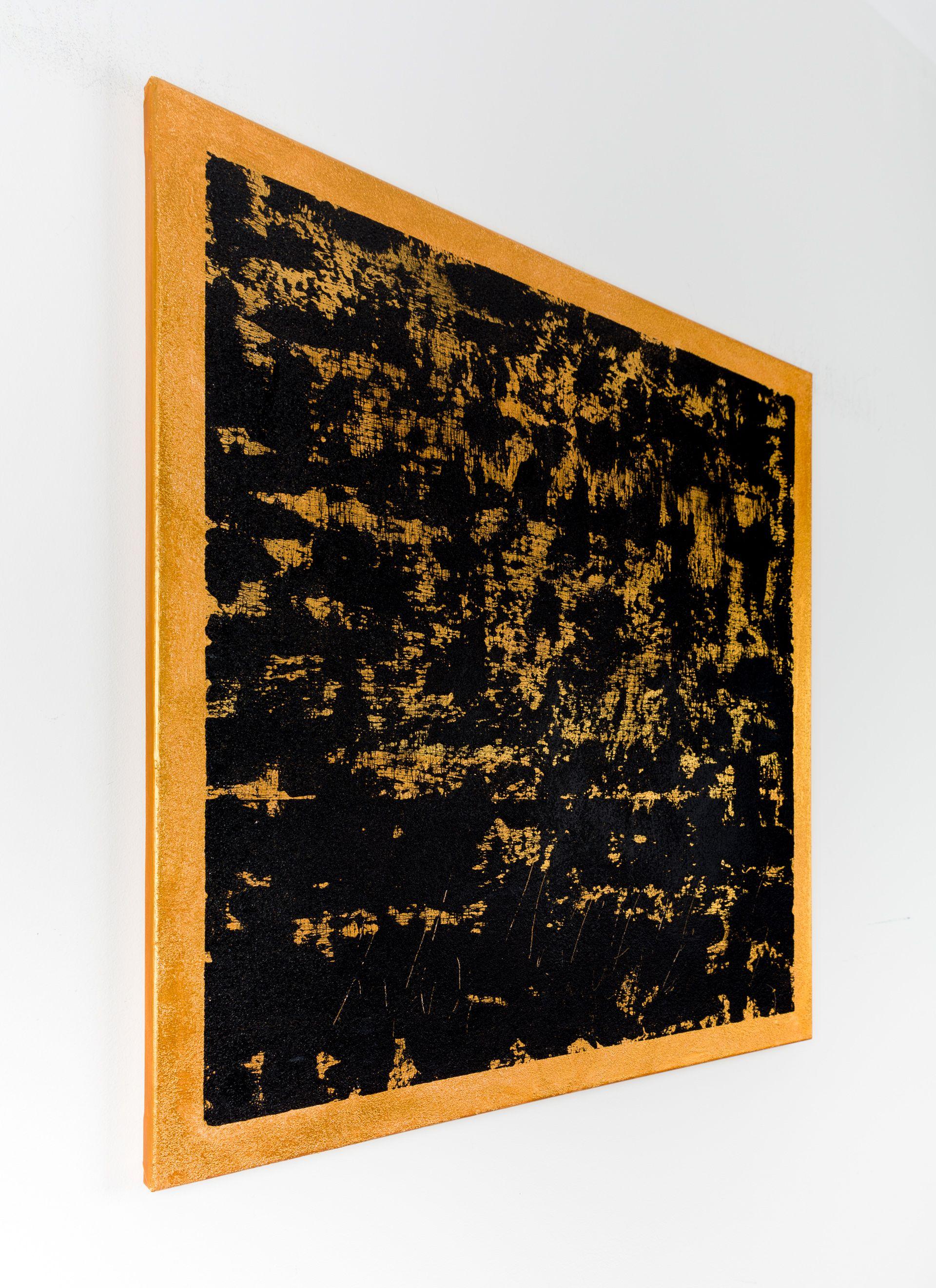 Quadro astratto oro BJ262, Pittura, Acrilico su tela - Painting Astratto di Radek Smach