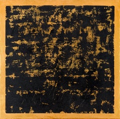 Abstraktes Gemälde in Gold, BJ262, Gemälde, Acryl auf Leinwand