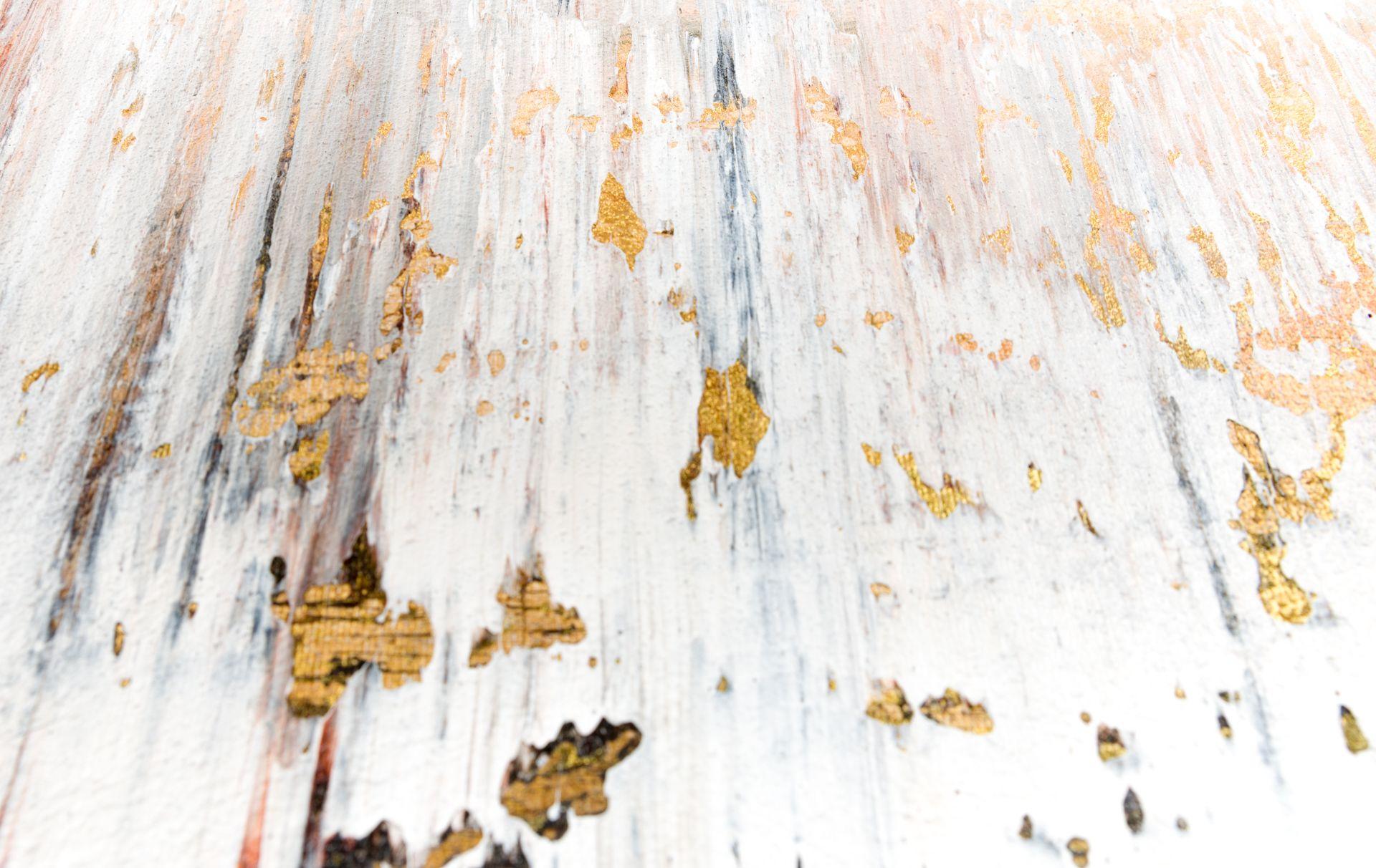 Quadro astratto oro GF118, Pittura, Acrilico su tela - Abstract Painting Grigio di Radek Smach