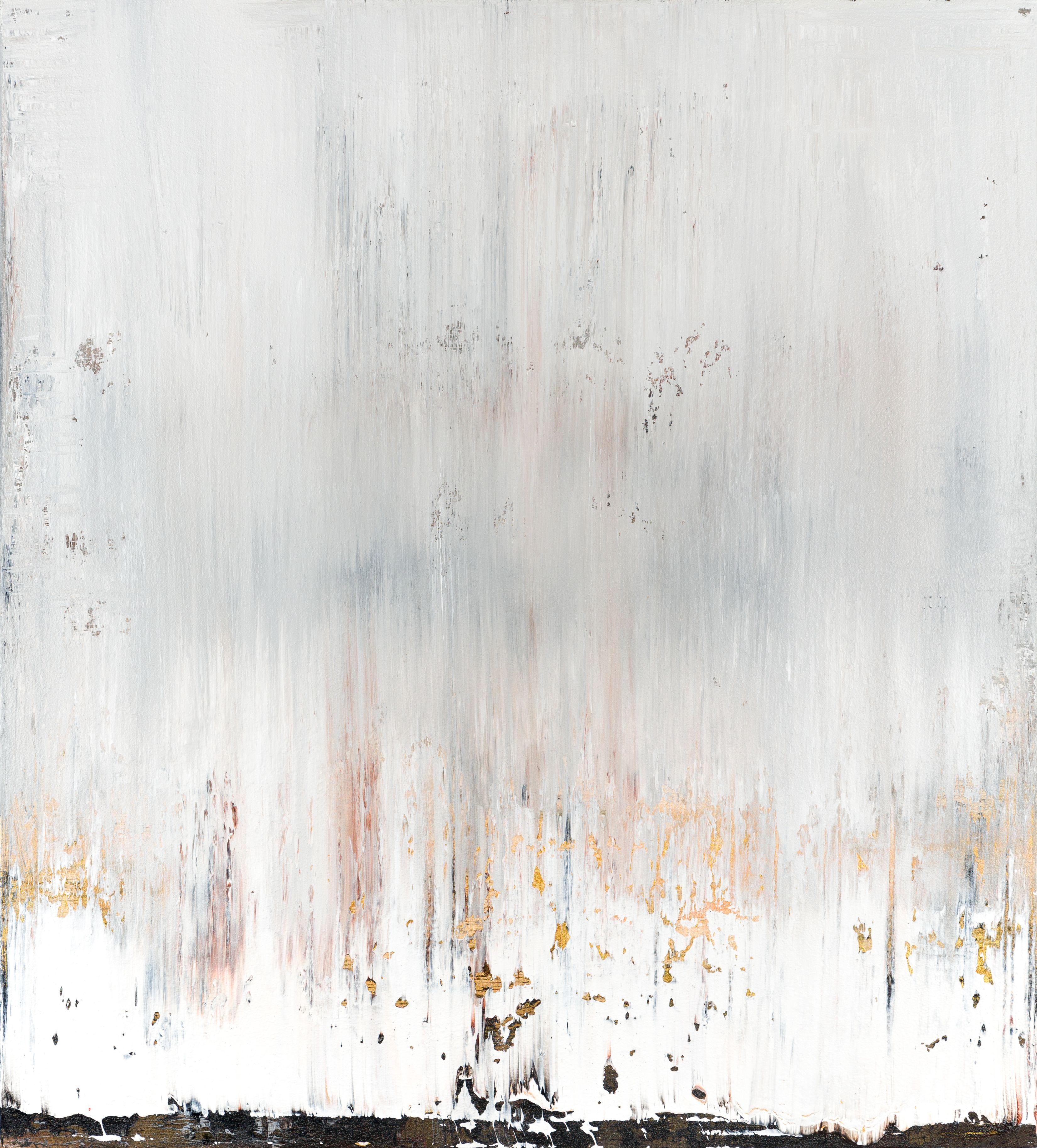 Abstract Painting di Radek Smach - Quadro astratto oro GF118, Pittura, Acrilico su tela