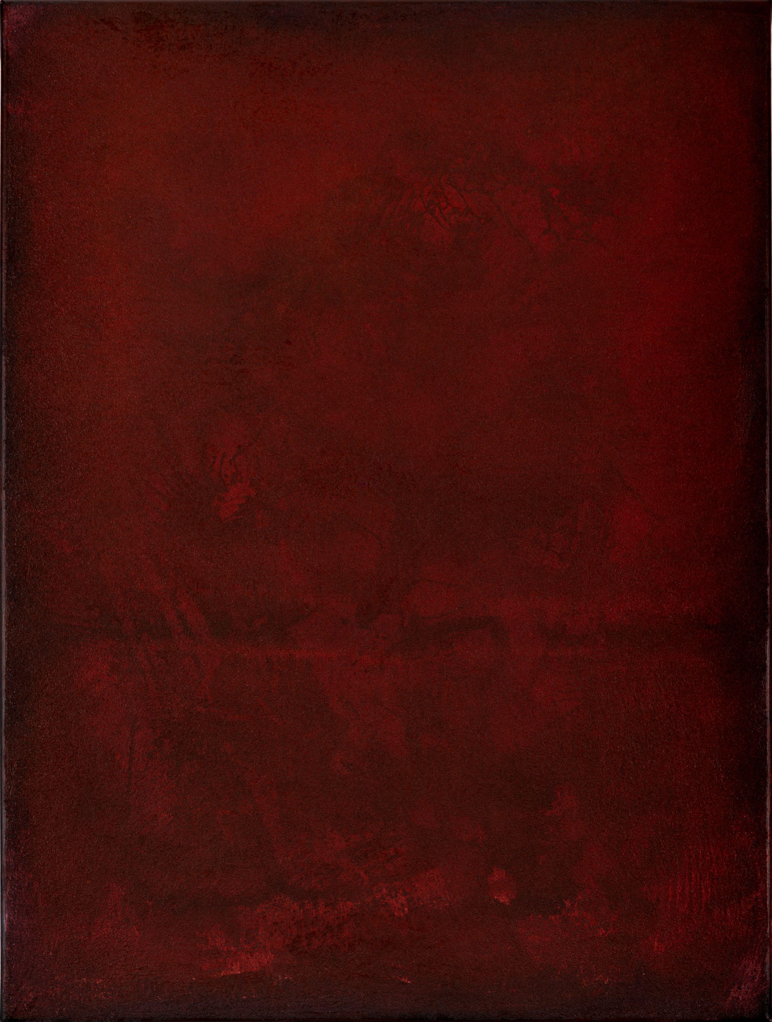 Abstract Painting de Radek Smach - Cuadro abstracto rojo RO336, Pintura, Acrílico sobre lienzo