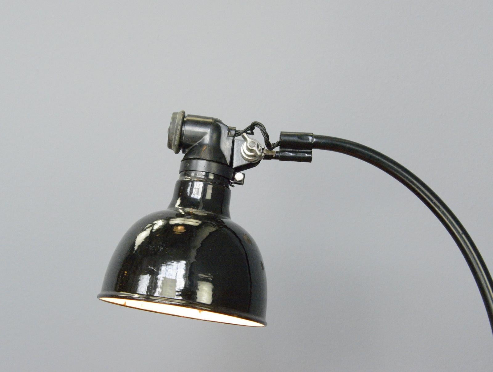 Industrial Rademacher Table Lamp, circa 1920s For Sale