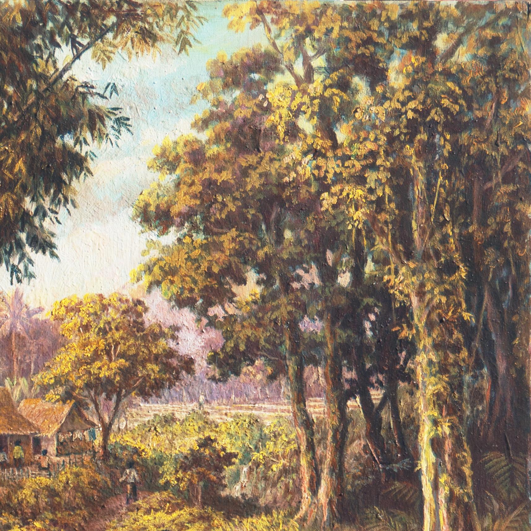 'Indonesian Landscape', Mooi Indië, Javanese, Djakarta For Sale 2