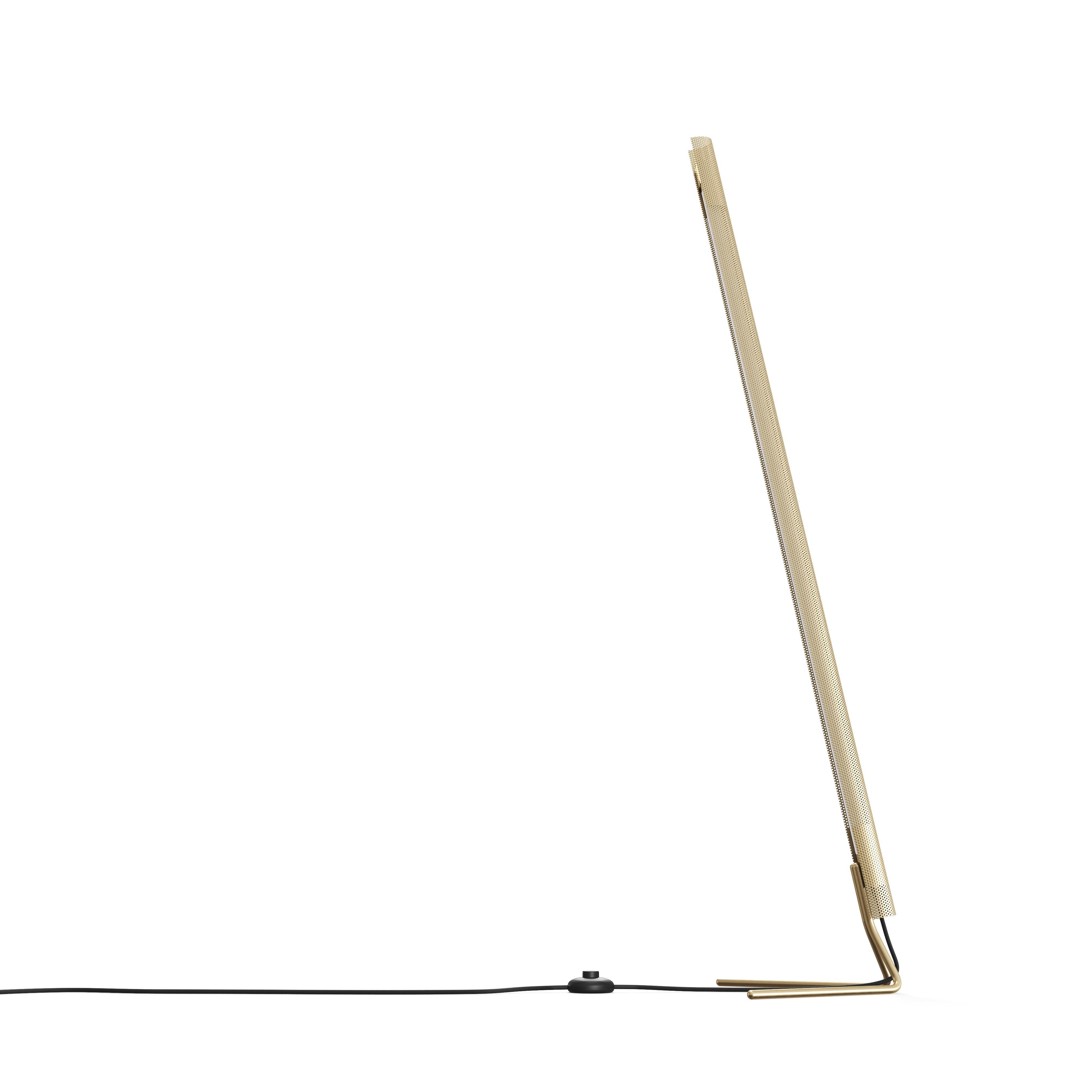 Scandinavian Modern Radent Floor Lamp in Brass, by NUAD For Sale
