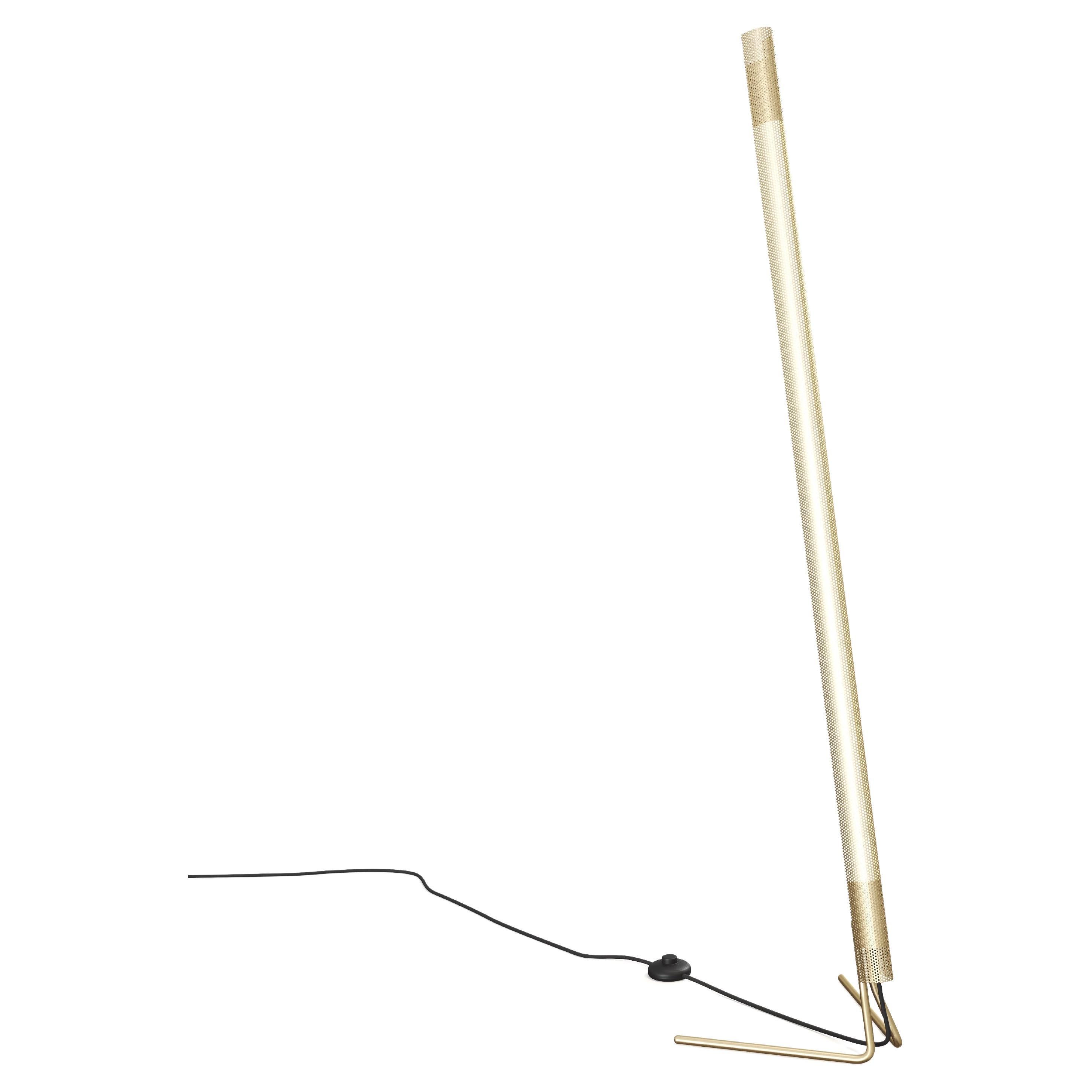 Radent Floor Lamp in Brass, by NUAD For Sale