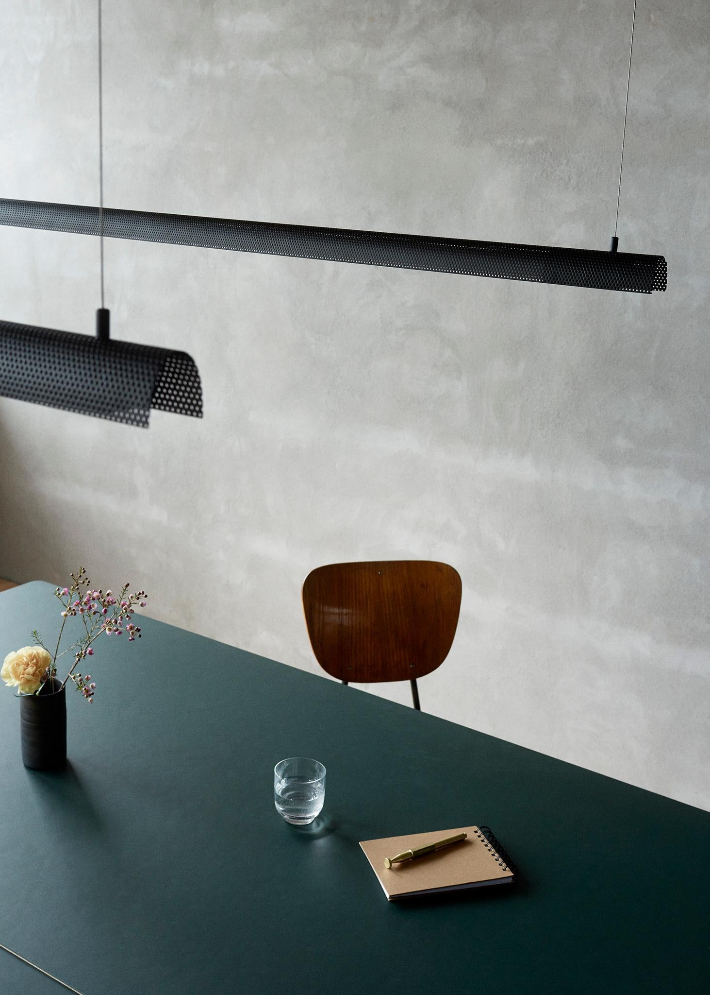 Contemporary Radent Pendant 1350 mm in Black - By NUAD For Sale