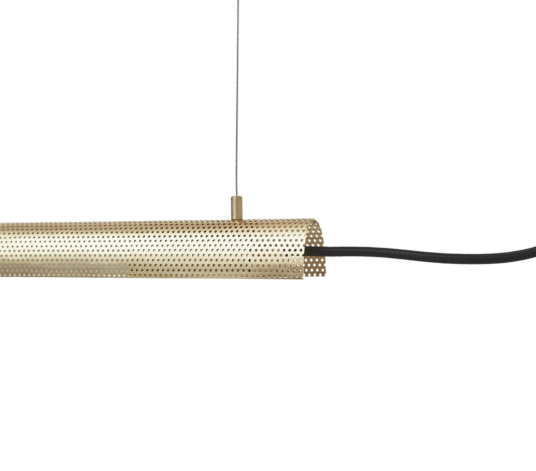 Scandinavian Modern Radent Pendant Lamp 700 mm in Brass - by NUAD For Sale