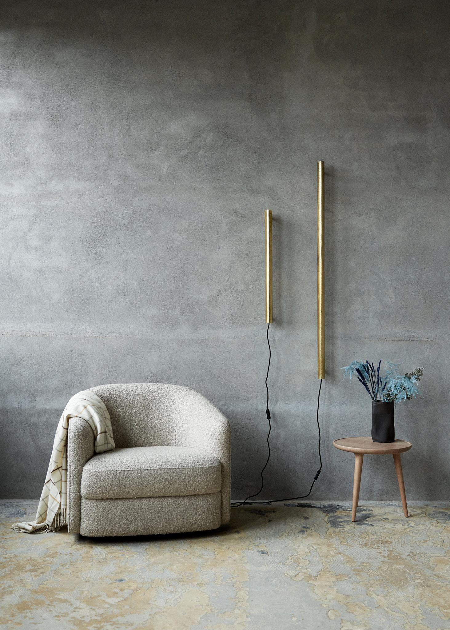 Scandinavian Modern Radent Wall Lamp in Brass, by NUAD For Sale