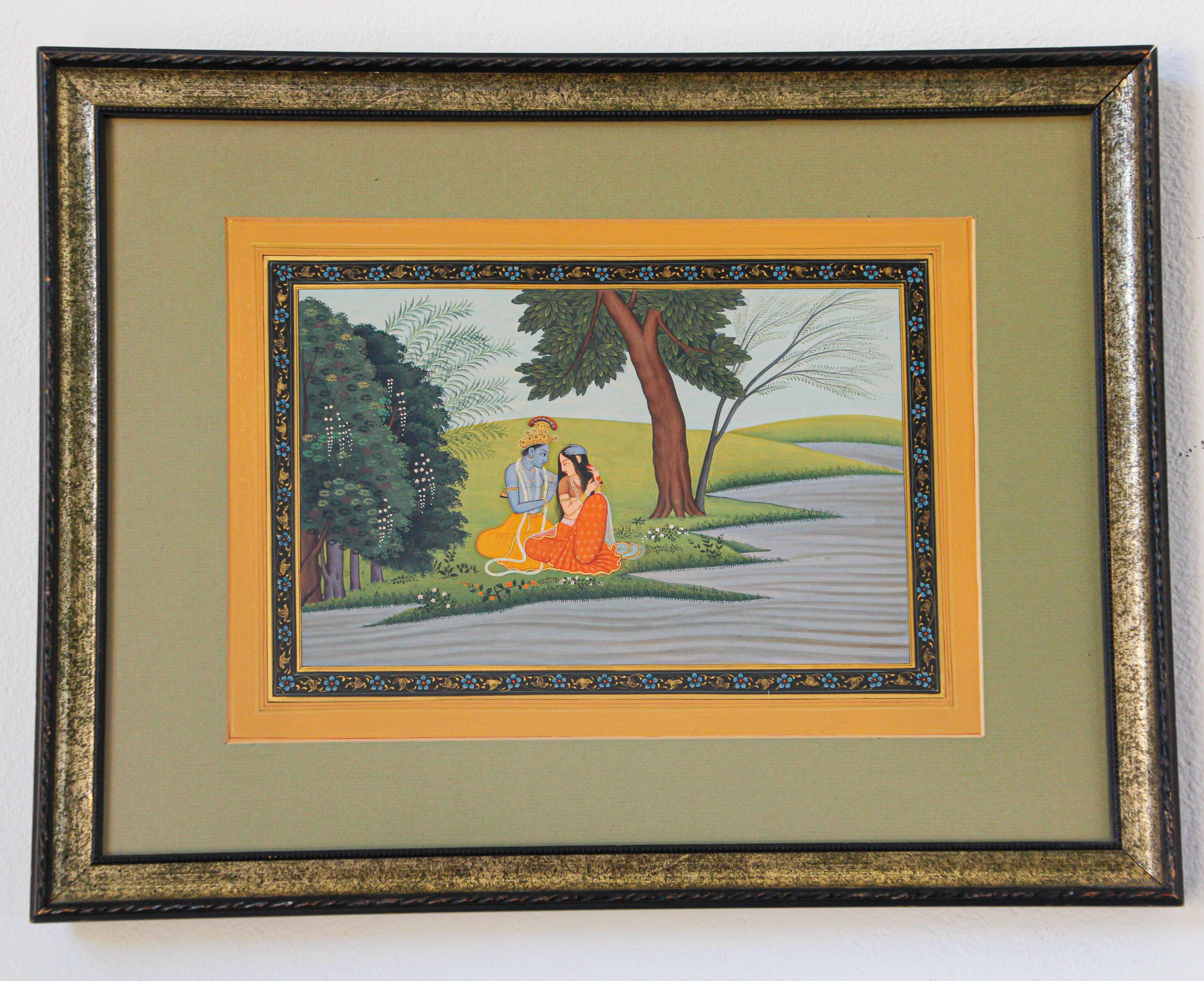 Radha and Krishna Framed Painting 3