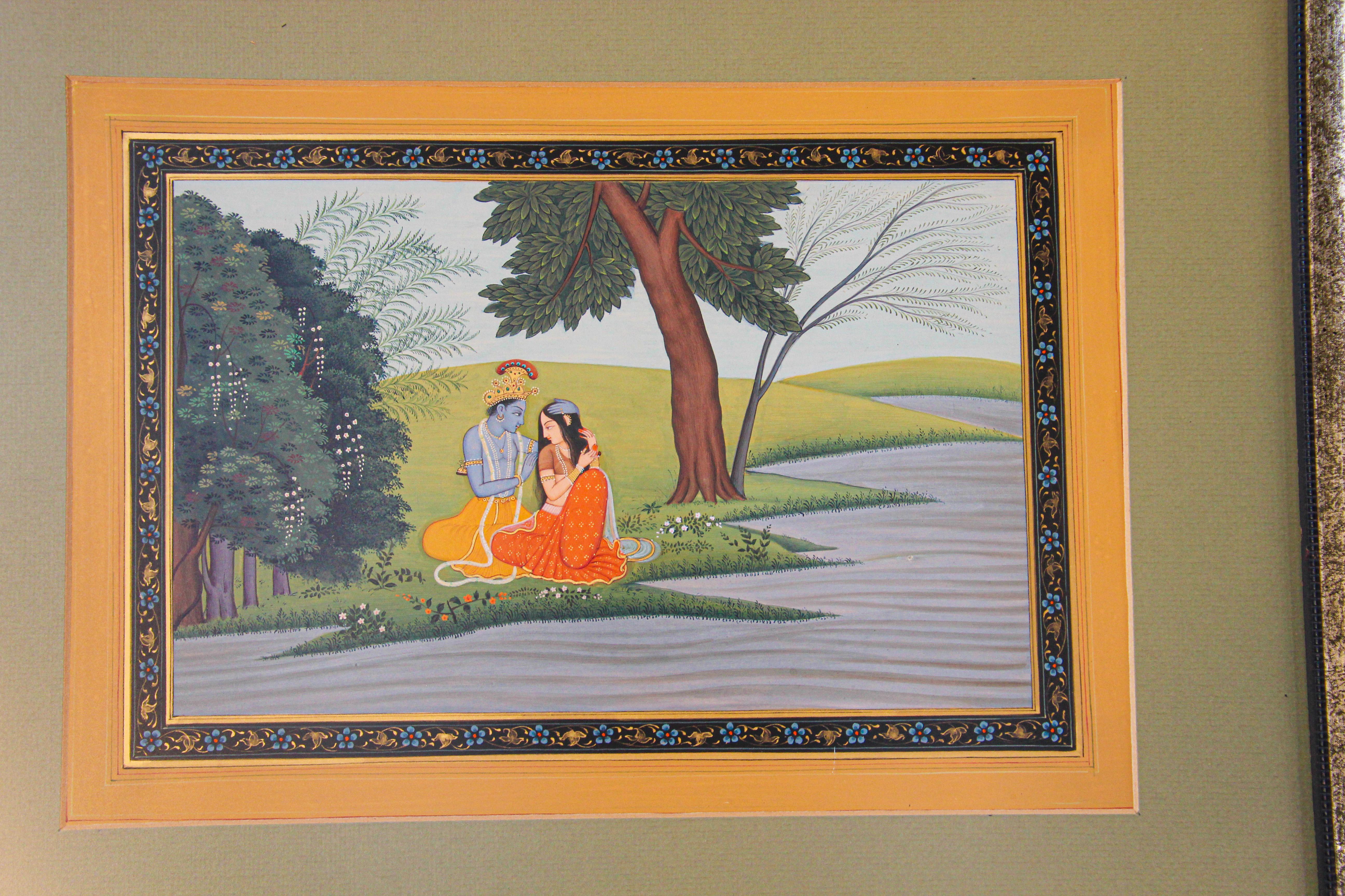 Radha and Krishna Framed Painting 6