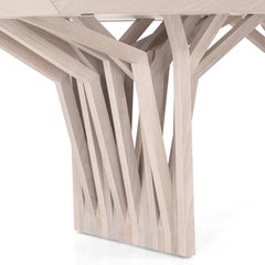 Dining Table in Dover Oak with 118-Inch Veneered Top - Radi Collection