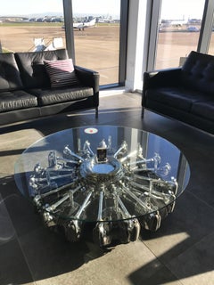 Radial Aircraft Engine Coffee Table