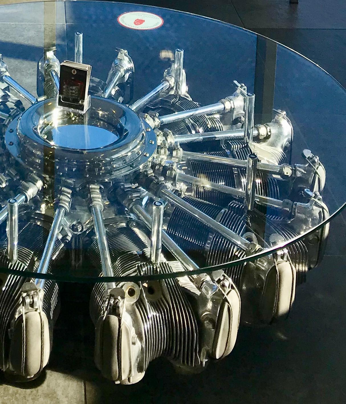 radial engine coffee table