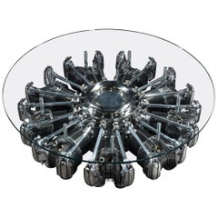 Radial Aircraft Engine Coffee Table