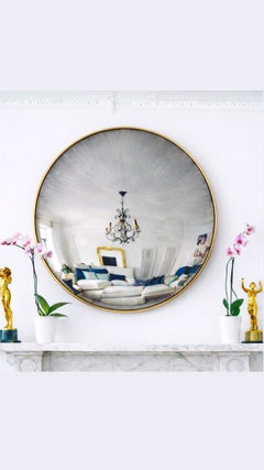 Radial Antiquing Ferrara Convex Wall Mirror Framed 47"/120cms