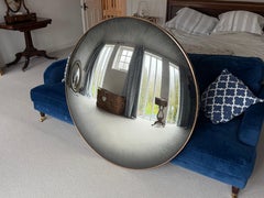 Radial Antiquing Ferrara Convex Wall Mirror Framed 59"/150cms