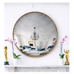 Radial Antiquing Ferrara Convex Wall Mirror Framed 59"/150cms
