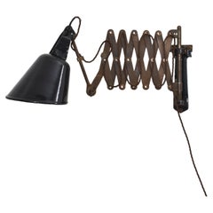 Radialite Industrial Used Vintage Scissor Wall Light By Walligraph