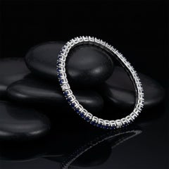 Radiance Aquamarine 14K (or 18k upon request) Yellow Gold Diamond Bracelet