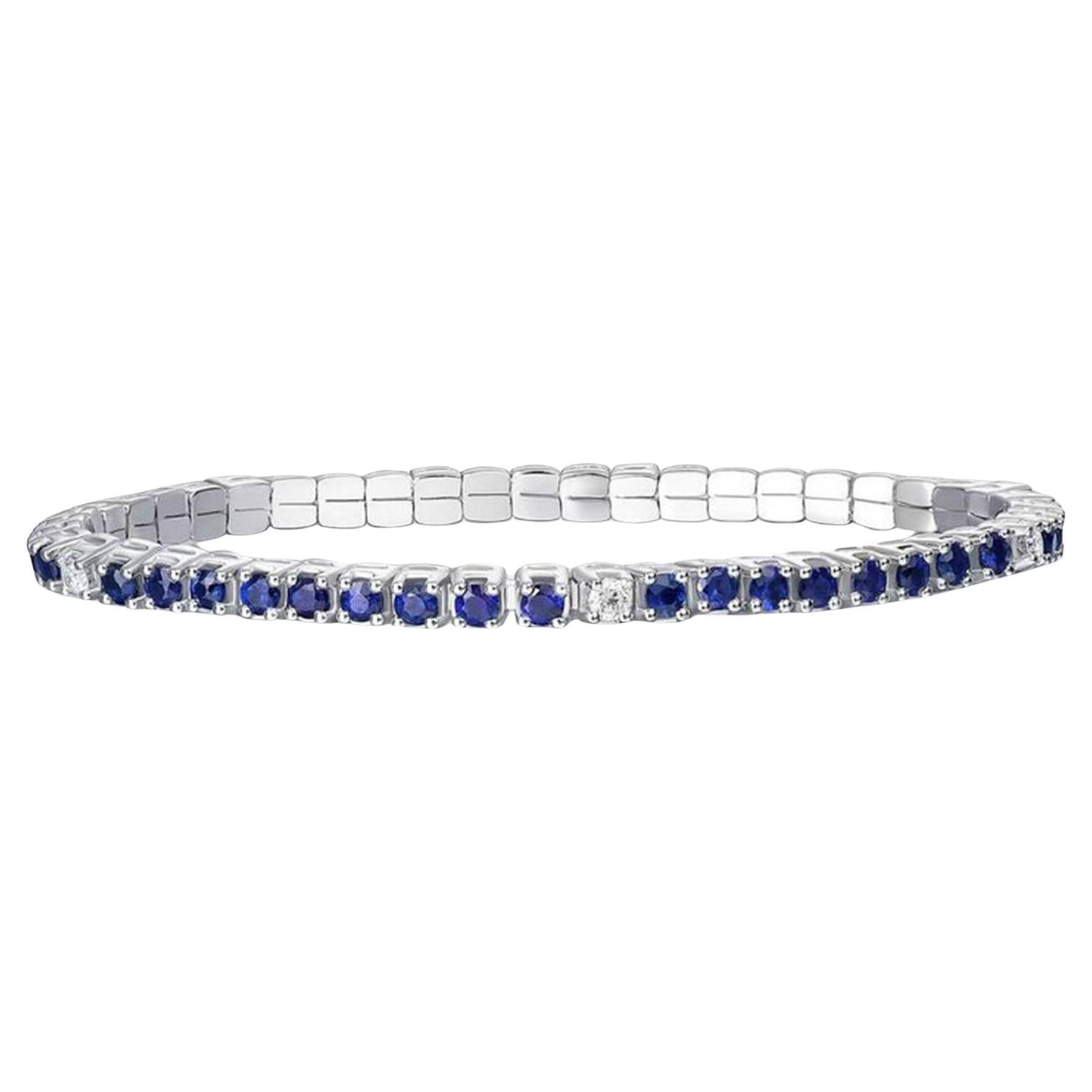 Radiance Aquamarine 14K (or 18k upon request) Yellow Gold Diamond Bracelet For Sale