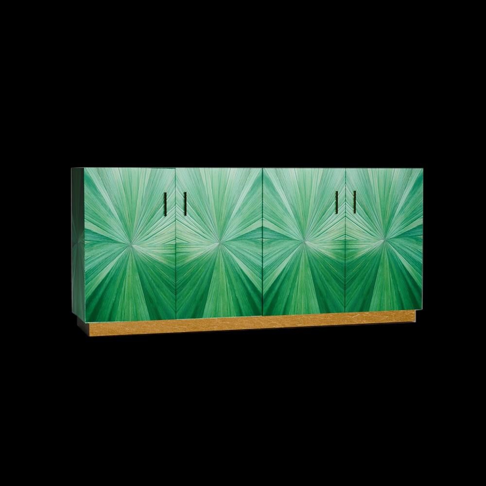 Moderne Crédence Radiance avec incrustation de paille en vente