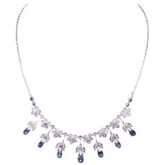Resplandor en movimiento: El exquisito collar de zafiros y diamantes de los años 30