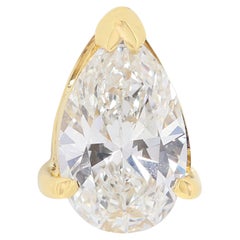 Colgante de diamante radiante en forma de pera de 0,38 ct en oro amarillo de 18 quilates - Sólo colgante