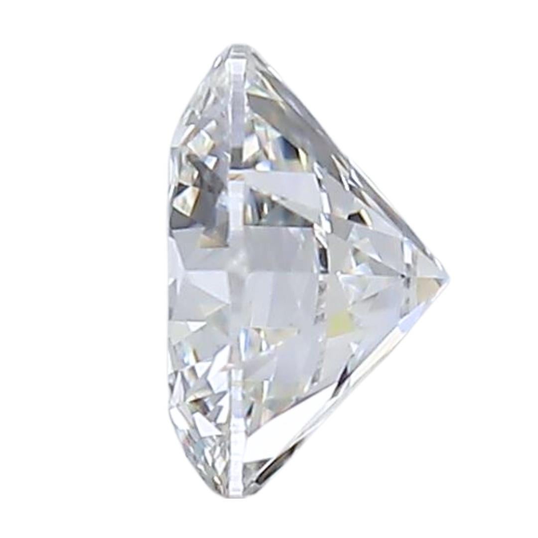 Radiant 0.40ct Ideal Cut Round Diamond - GIA Certified In New Condition For Sale In רמת גן, IL