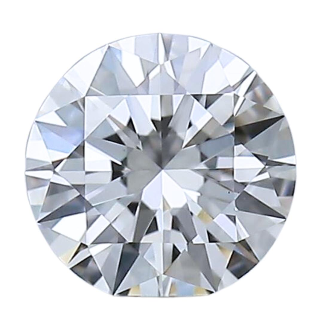 Radiant 0.40ct Ideal Cut Round Diamond - GIA Certified For Sale 2