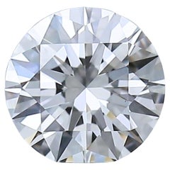 Diamant rond taille idéale de 0.40 carat, certifié GIA