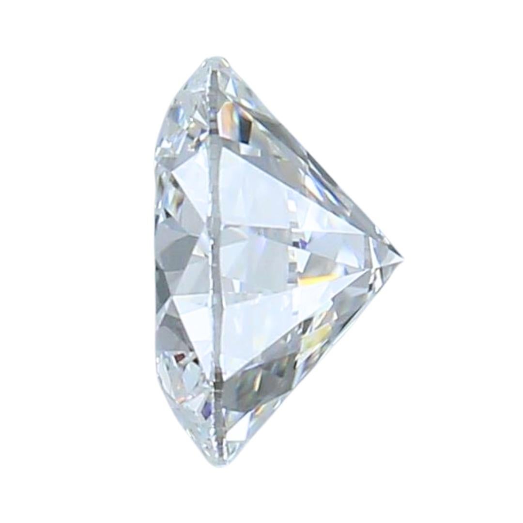 Round Cut Radiant 0.50ct Natural Ideal Cut Round-Shaped Diamond - GIA Certified For Sale