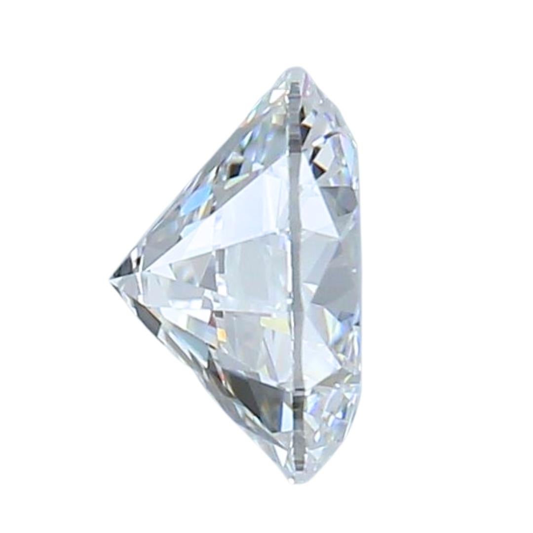 Radiant 0.50ct Natural Ideal Cut Round-Shaped Diamond - GIA Certified In New Condition For Sale In רמת גן, IL