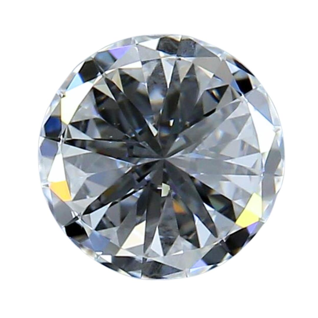 Women's Radiant 0.50ct Natural Ideal Cut Round-Shaped Diamond - GIA Certified For Sale
