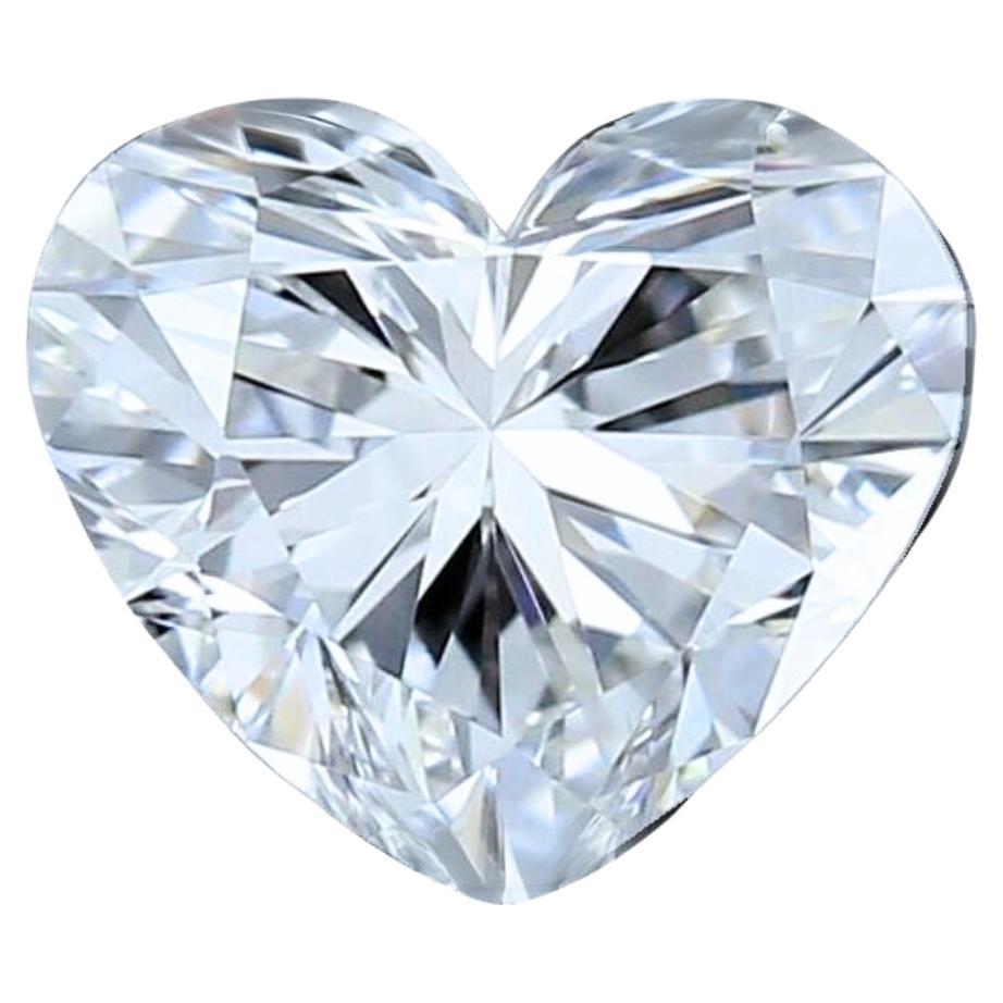 Radiante diamante en forma de corazón de talla ideal de 0,51 ct - Certificado GIA