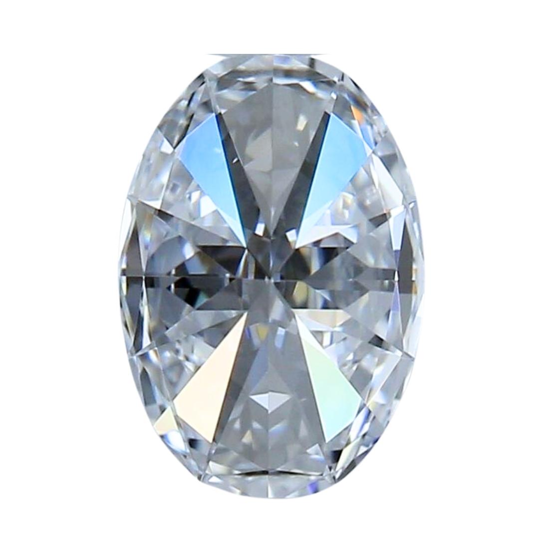 Women's Radiant 0.52ct Ideal Cut Oval-Shaped Diamond - GIA Certified