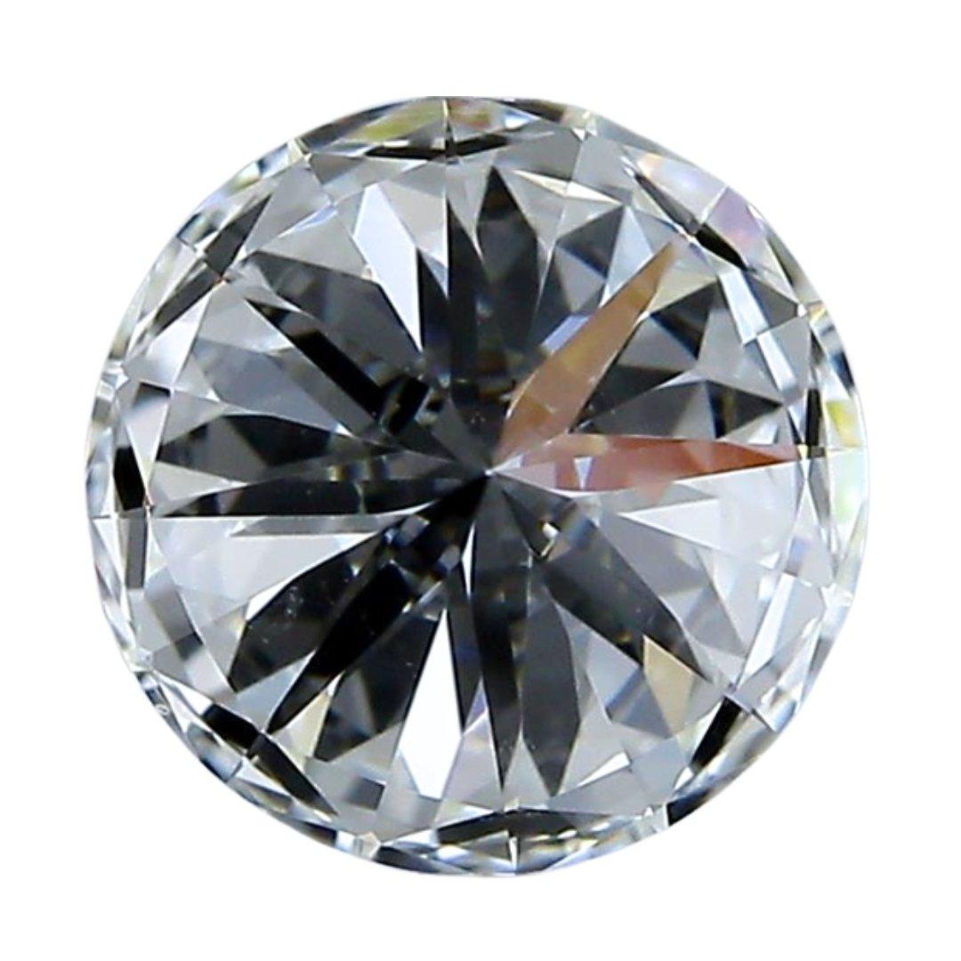 Diamant radieux de 0.54ct de forme ronde naturelle - certifié IGI Pour femmes en vente