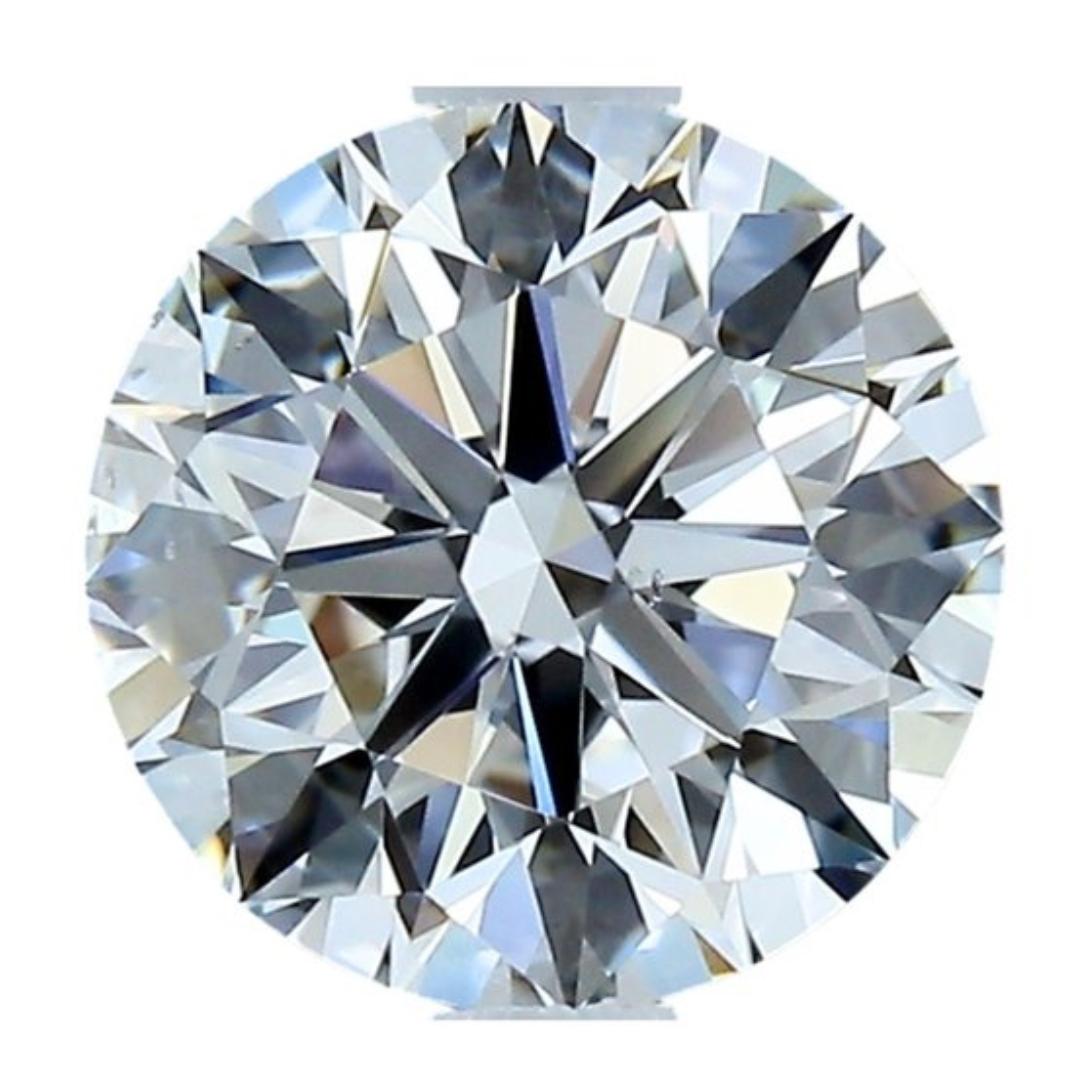 Radiant 0.80ct Triple Excellent Ideal Cut Round-Shaped Diamond - IGI Certified For Sale 4