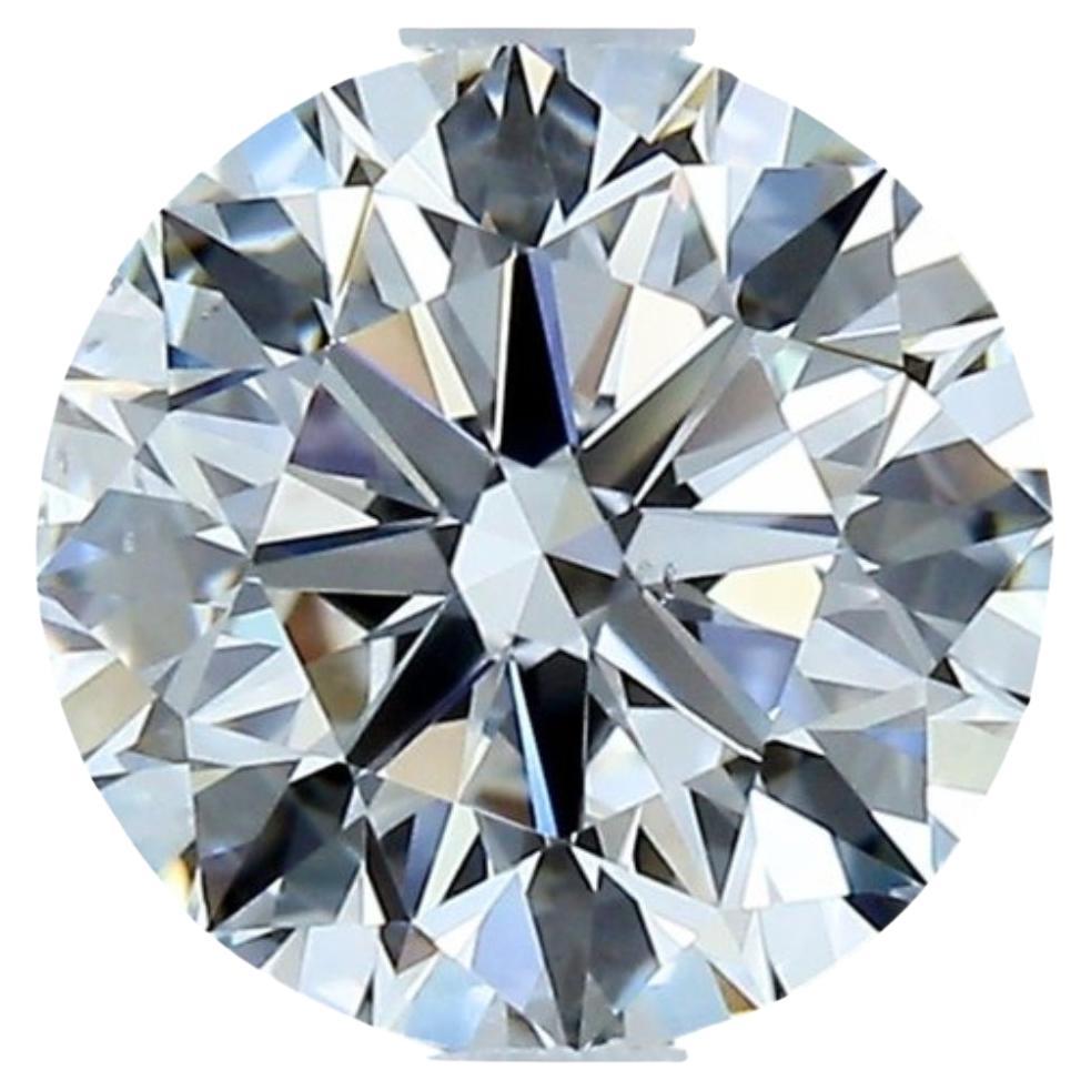 Radiant 0.80ct Triple Excellent Ideal Cut Round-Shaped Diamond - IGI Certified For Sale