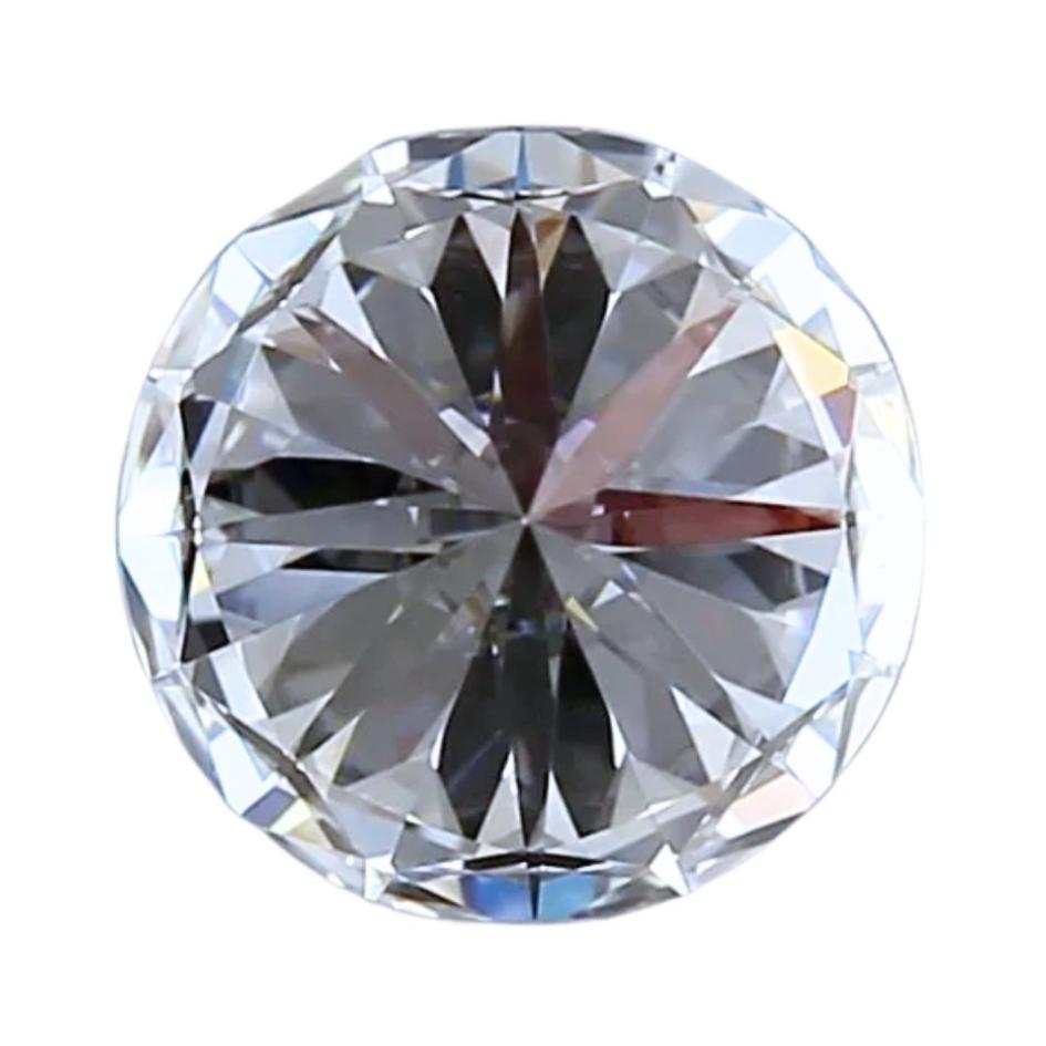 Radioso diamante a forma rotonda con taglio ideale triplo eccellente da 0.86 carati - Certificato GIA In condizioni Nuovo in vendita a רמת גן, IL