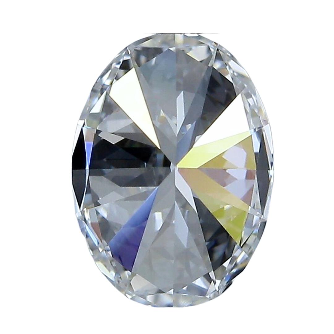 Radianter 0,90 Karat Diamant im Idealschliff Ovalschliff - GIA-zertifiziert im Angebot 1