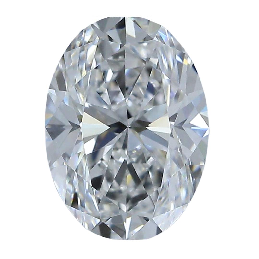 Radianter 0,90 Karat Diamant im Idealschliff Ovalschliff - GIA-zertifiziert im Angebot 3