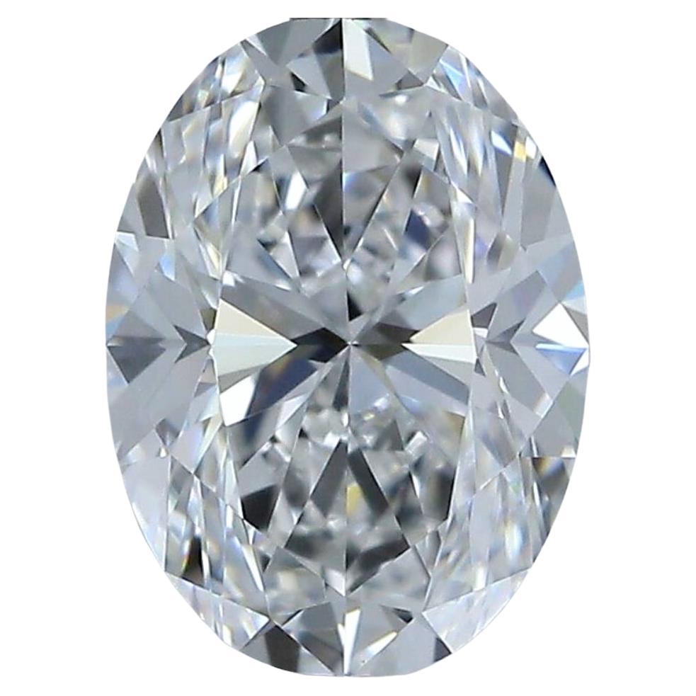 Radiant 0.90 ct Ideal Cut Oval Diamond - GIA Certified For Sale