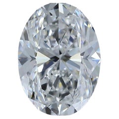 Diamant ovale radiant de 0,90 carat de taille idéale - certifié GIA