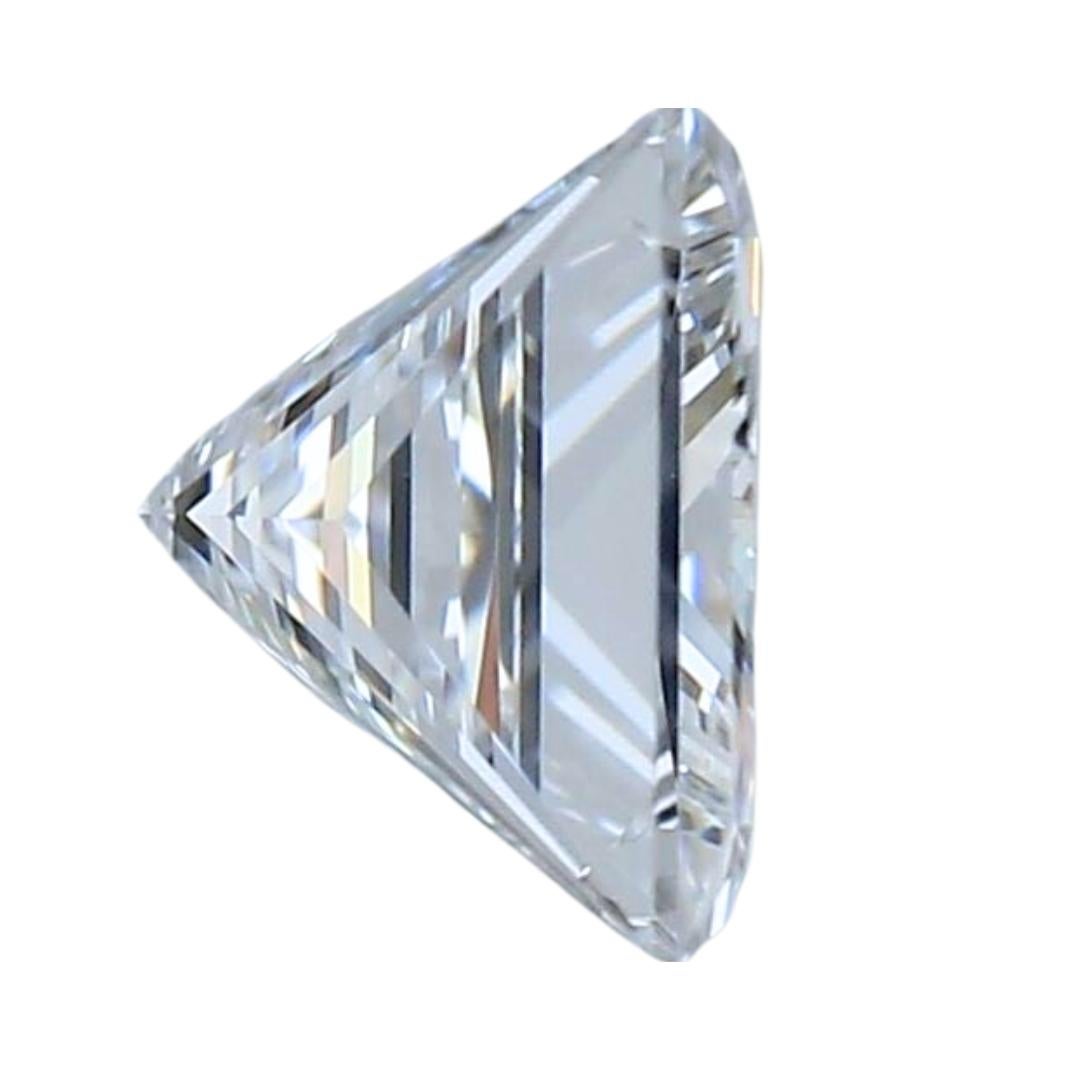 Strahlender quadratischer Diamant mit 0,90ct Idealschliff - GIA zertifiziert (Carréeschliff) im Angebot